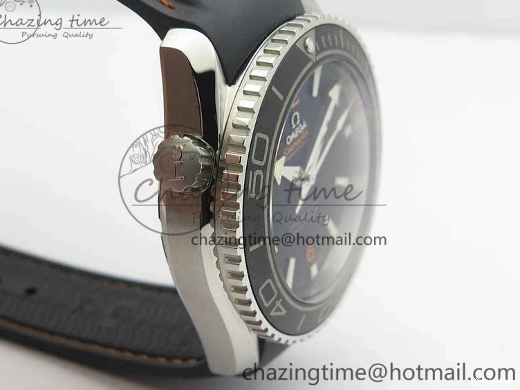 0127 GoodFit Planet Ocean Pro 45mm OMF 1:1 Best Edition Orange Marker On Rubber Strap A8500 (Black Balance Wheel) 8139